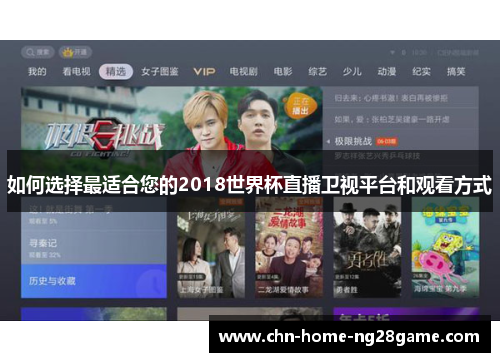 如何选择最适合您的2018世界杯直播卫视平台和观看方式