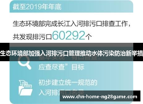 生态环境部加强入河排污口管理推动水体污染防治新举措