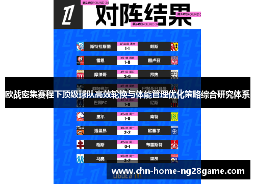 欧战密集赛程下顶级球队高效轮换与体能管理优化策略综合研究体系